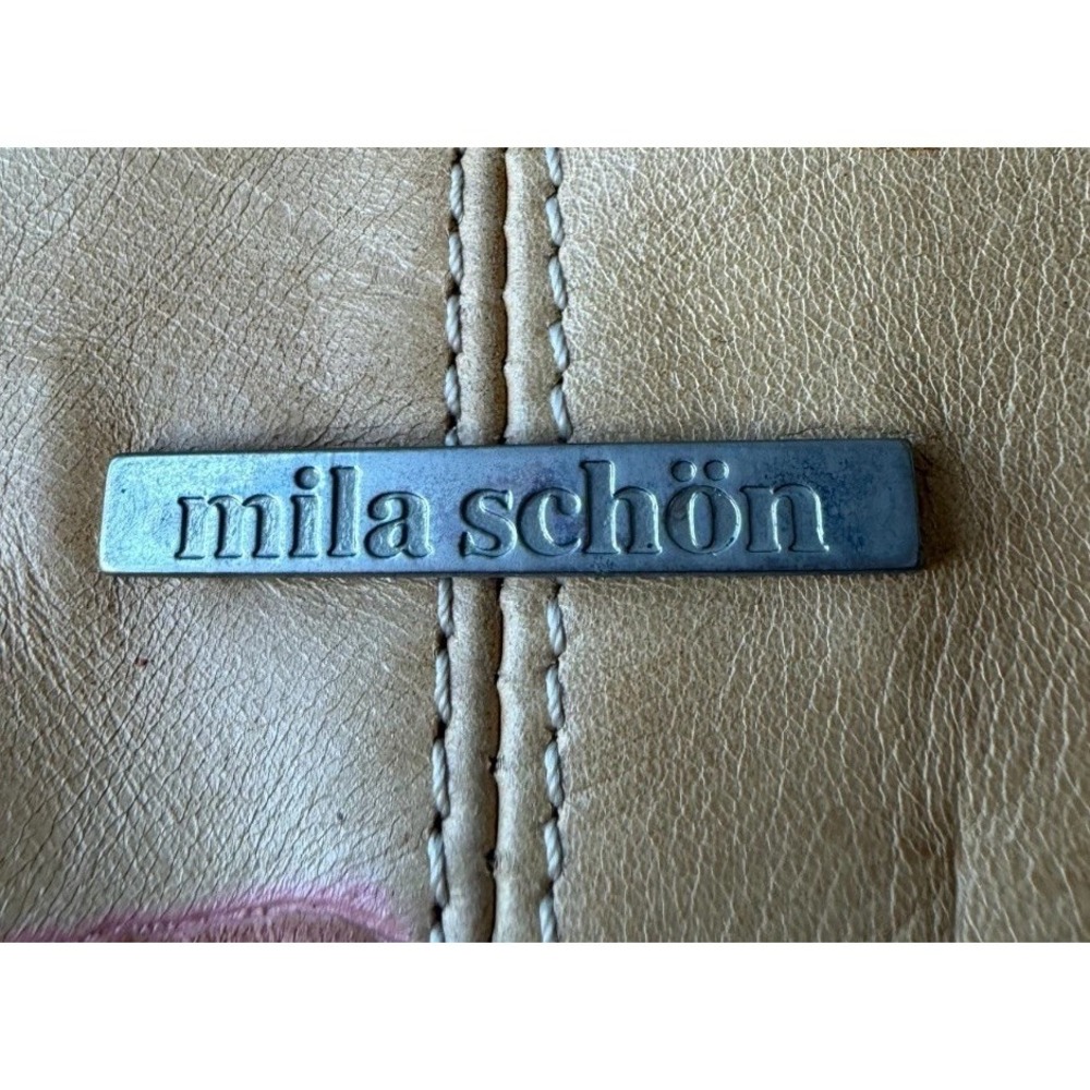 Mila Schon Vintage Y2K Butterfly Leather Handbag Cream Pink Fairy Coquette Rare - Picture 3 of 12